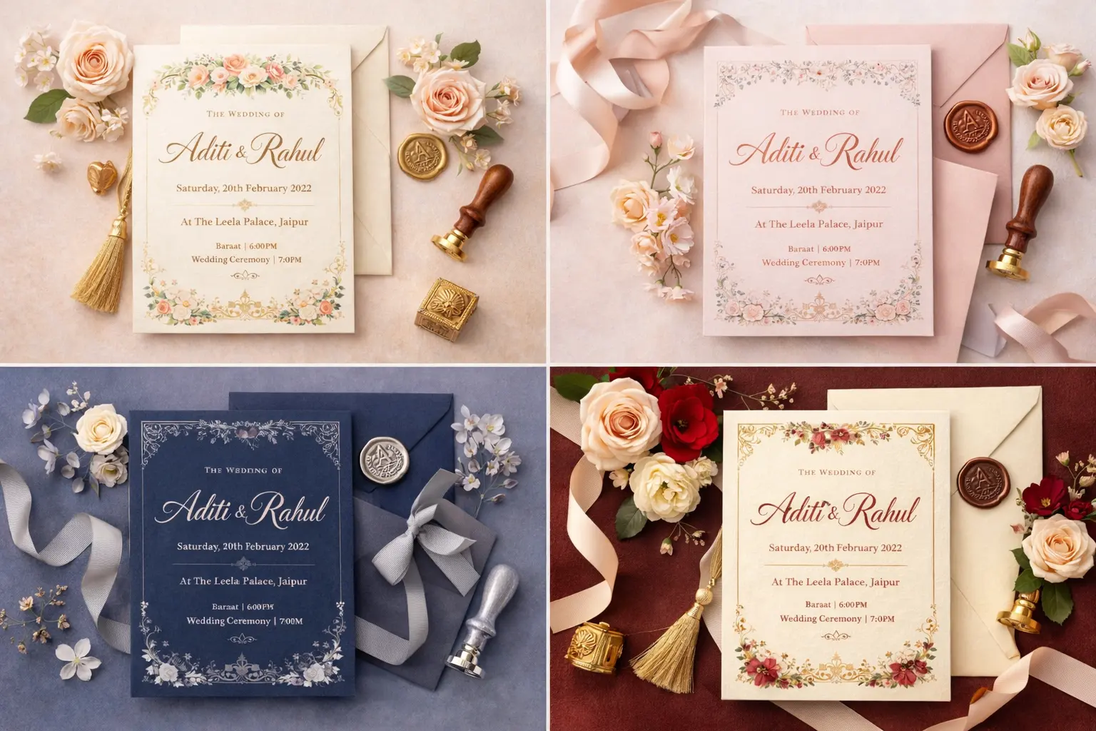 Best Color Combinations for Wedding Invitations