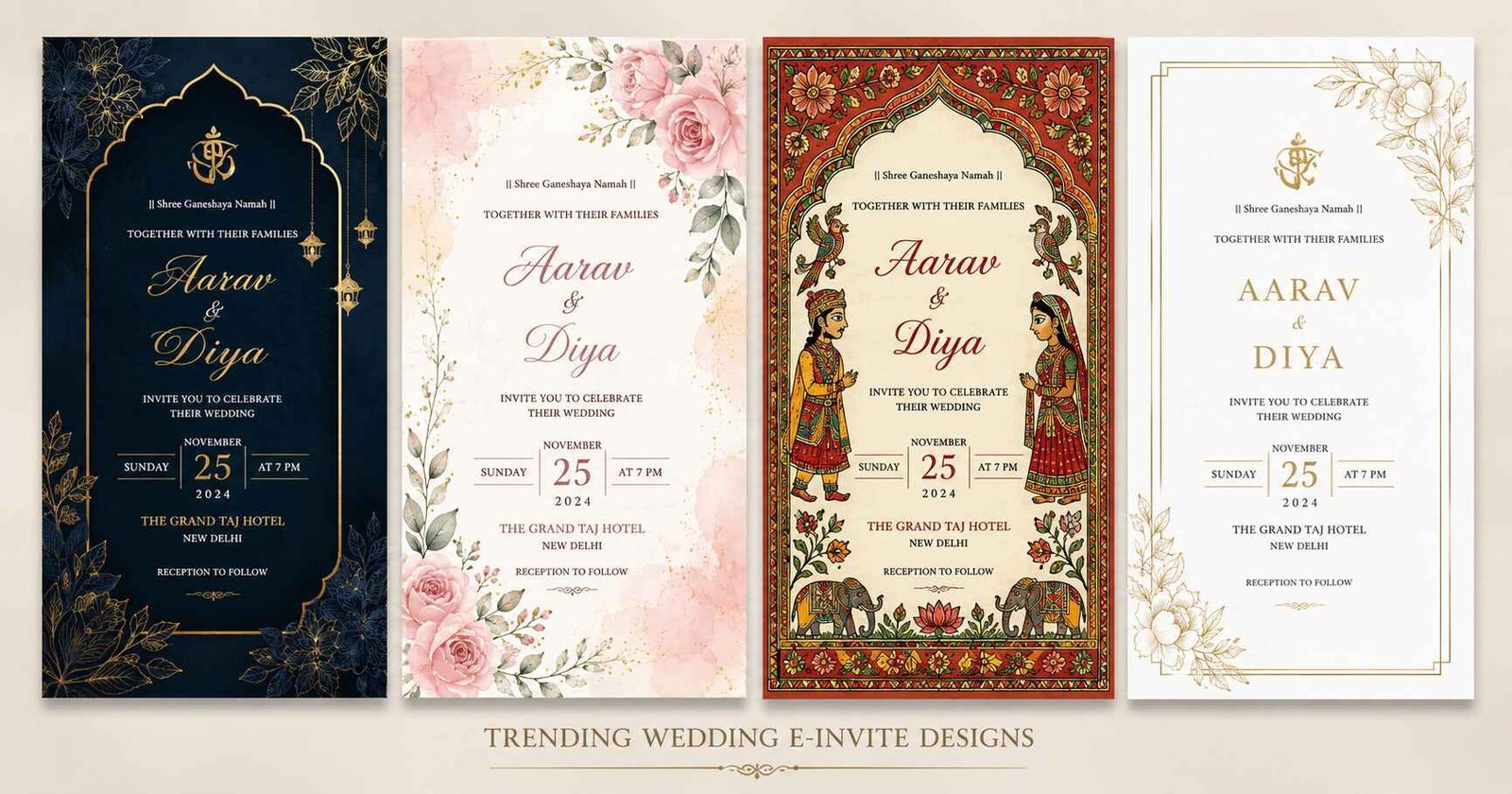 Wedding E-Invite Design Trends 2026 — What's Trending for Indian Weddings