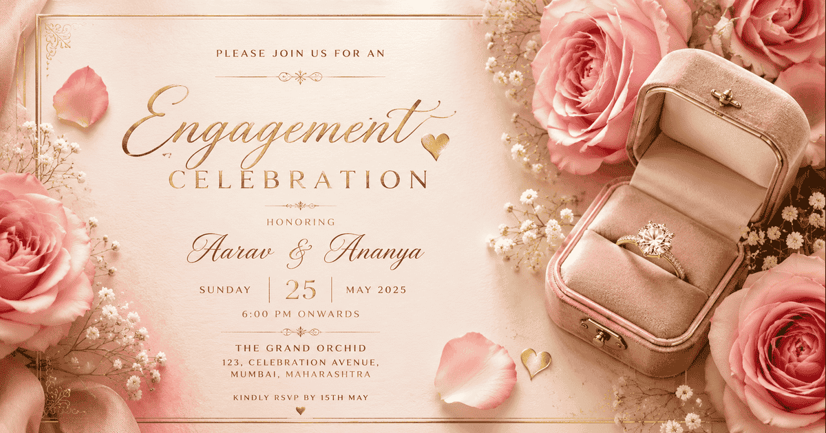 Engagement Invitation Wording Examples