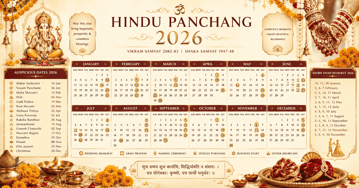Best Wedding Dates in 2026 India