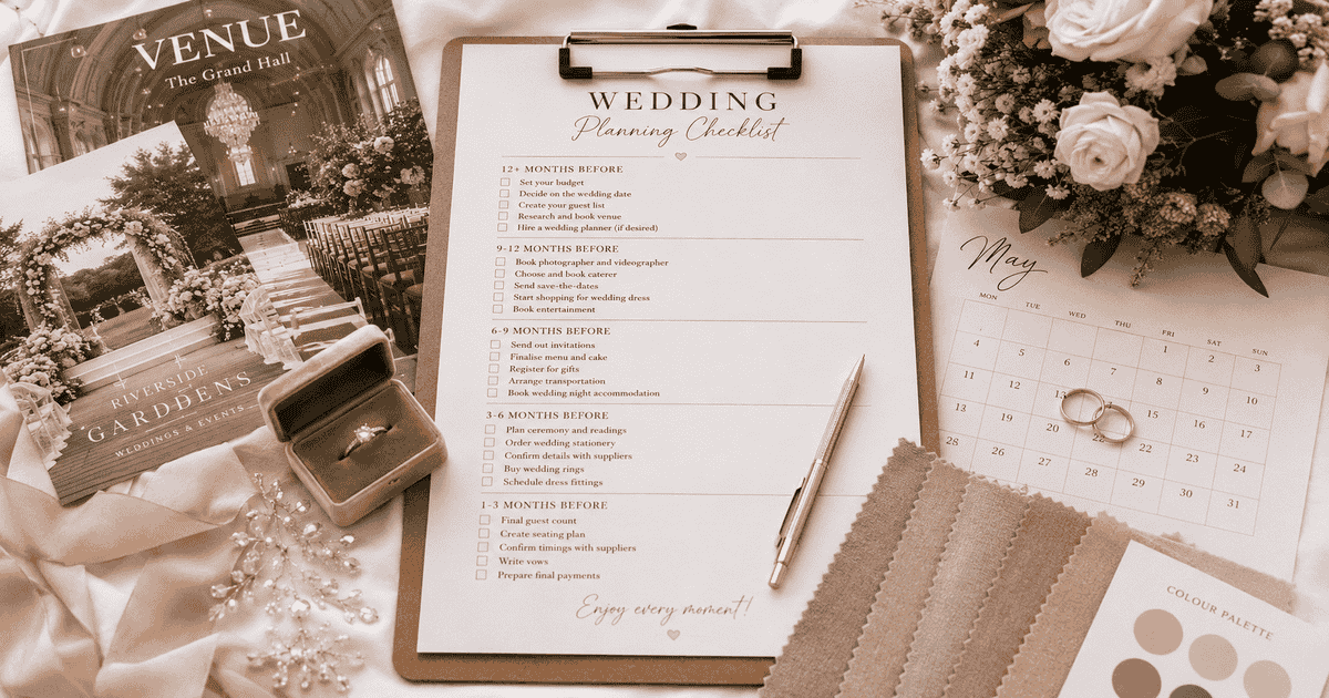 Wedding Planning Checklist — Step-by-Step