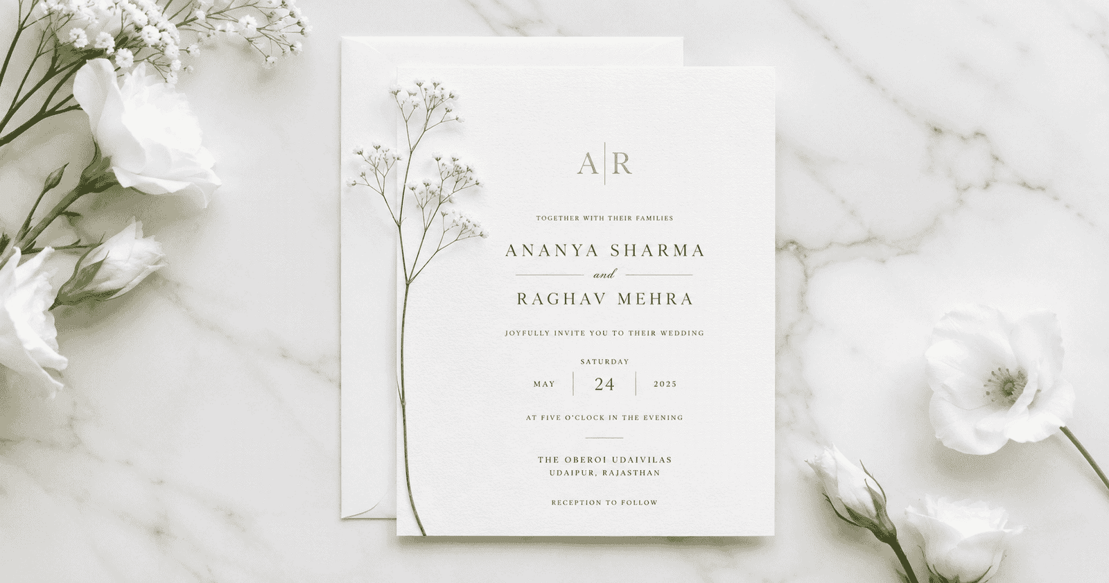 Minimalist Wedding Invitation Ideas