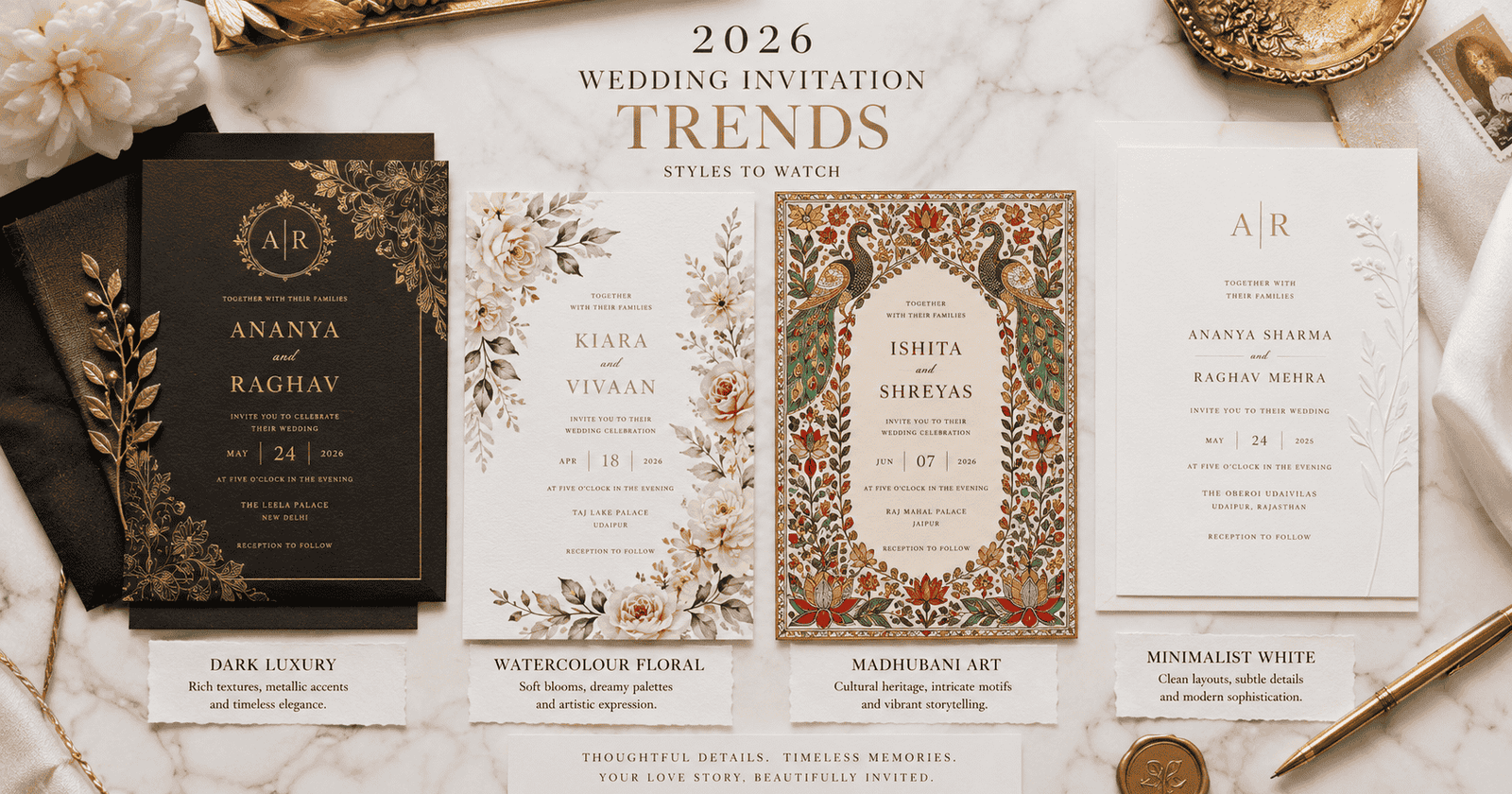 Top Wedding Invitation Design Trends 2026